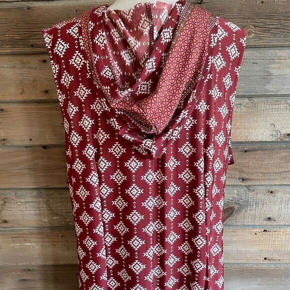 Ice Silk Hooded Sleeveless Dress Size 3XL EUC - Picture 7 of 8